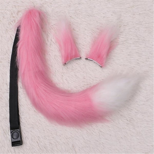 Wolf Fox Tail Clip Set Halloween Fancy Fancy Party Puku Lelut Lahja naisille color 15