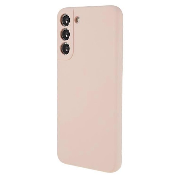 Yhteensopiva Samsung Galaxy S21 FE 5G Kumipinnoitettu TPU Puhelinkotelo Kuituvuori Naarmuuntumaton Suojus Pink