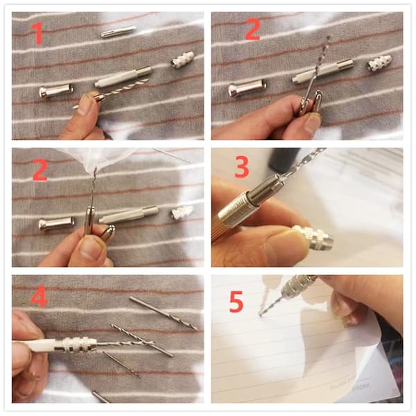 Mini Twist Bor Bits Sæt Præcision Lille Håndboremaskine Til Resin Roterende Værktøjer-fg