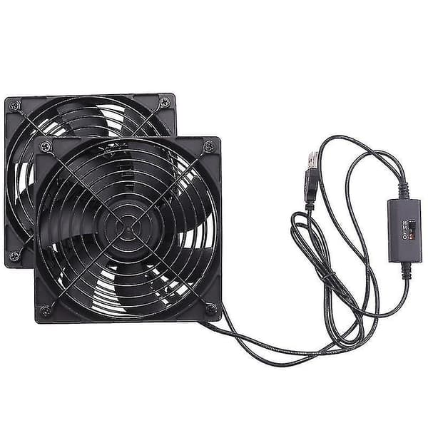 120mm 5V USB-drevet PC-routerblæsere med hastighedsregulator Høj luftstrøm Køleblæser til routertilstand