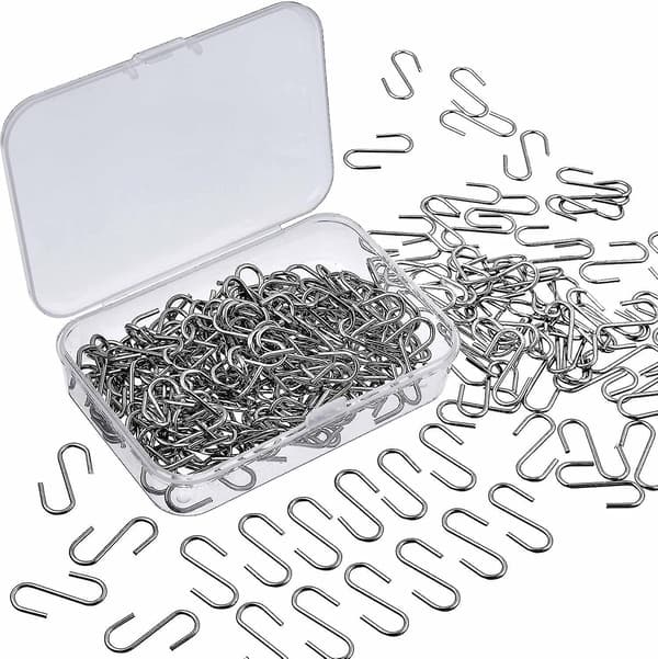 150 kpl Mini S-koukut, Metalliset S-muotoiset Koukut Ripustuskoukut