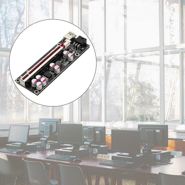 1 sæt 1 til 6PCIEX1 til X16 grafikkort slot adapter PCIE Riser Express kabel