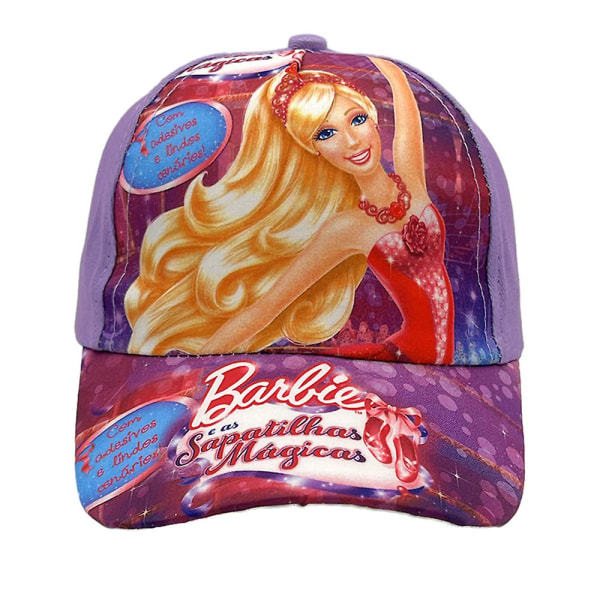 Barbie Dolls Tecknad cap Barn Flickor Barbie Princess Printed Sommar Justerbar Solhatt Trucker Hat style 4