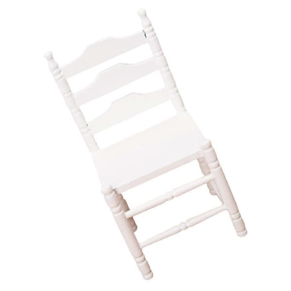 Dockskåpsmodell Stolar Minihus Trästol Litet Hus Dekor Chic och Mode Barn 12.00X6.00X5.70cm 1Set
