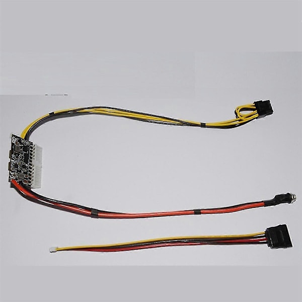 Højtydende 300W 12V DC5.5X2.5MM Input DC-ATX PSU Pico ATX Switch Mining PSU 24Pin MINI ITX DC ATX P