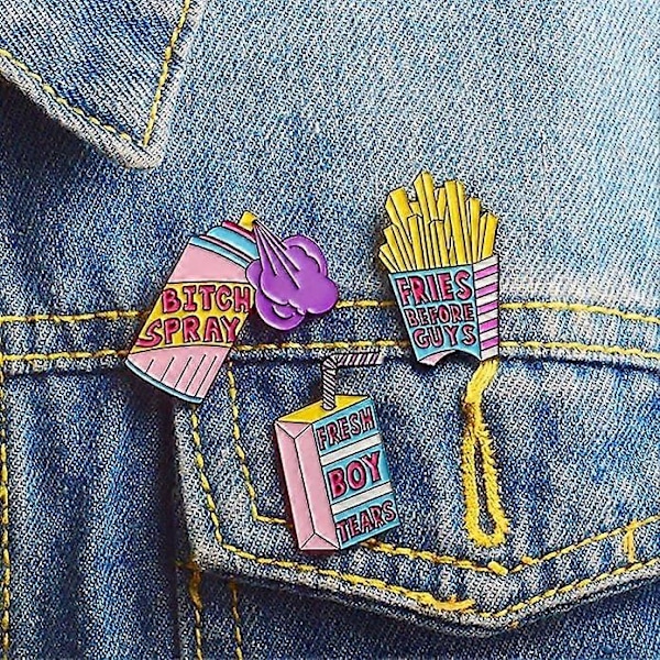GuassLee Söta Emalj Lapel Pins Set - Tecknade Broschnålar Märken för Kläder Väskor Ryggsäckar