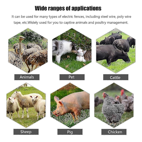 200-15000V Ranch Hegn Digital Display Spænding Strøm Strømretning Tester Gård Elektronisk Hegn