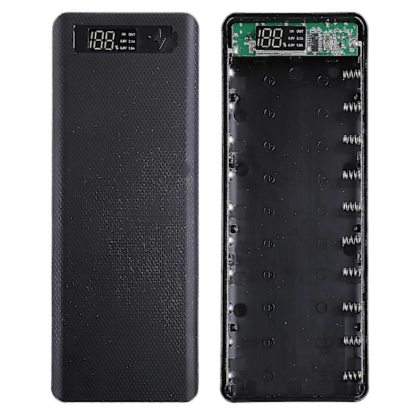 DIY 10x18650 Batteri För Fodral Strömförsörjning Hölje För Skal Bärbar Extern B