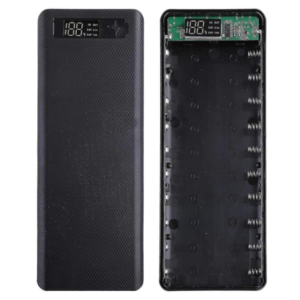 DIY 10x18650 Batteri Til Etui Strømforsyning Hus Til Shell Bærbar Ekstern B
