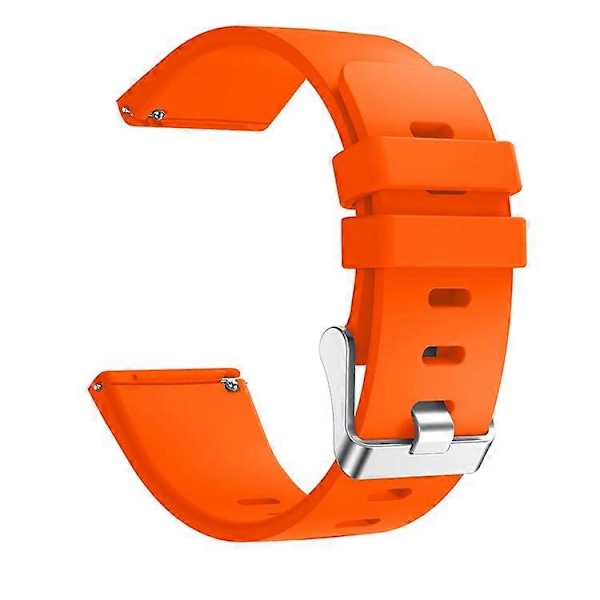 Silikone Smart Watch Rem [Stor Størrelse] Kompatibel med Fitbit Versa Lite/Versa/Versa 2 Orange