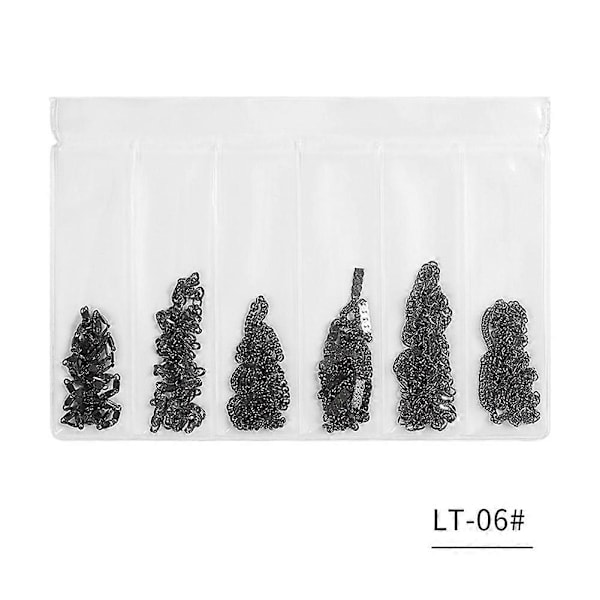 Värikäs kynsitaidekoristelu Alloy Chain Tassels Punk Style DIY Manicure Chain (06)