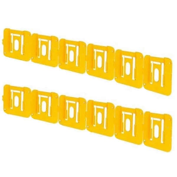 12-pak Batteriholder til 20V Batterimontering Dock Holder Passer til Dcb201 Dcb202 m/24 Skruer