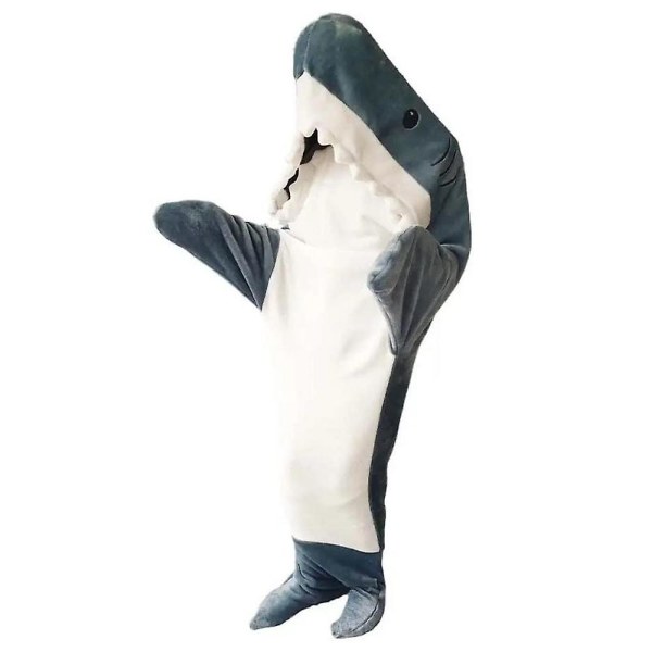 Hupulliset Shark Pyjamat Puku Eläinten haalari Pyjamat lapsille Unisex sarjakuva Hupullinen Cosplay Homewear yöpuvut naisille miehille XL