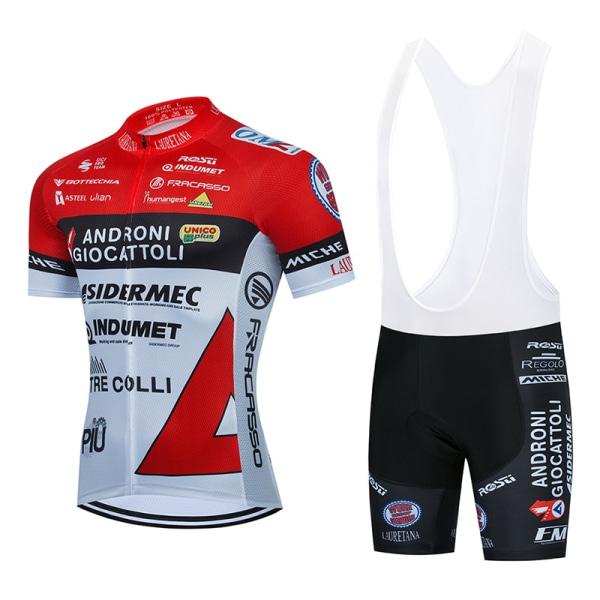 Team Androni Giocattoli Set MTB Jersey Pyörävaatteet Kesä Maantiepyöräpaita Miesten lyhyt Maillot Ropa Ciclismo Suit Yellow L