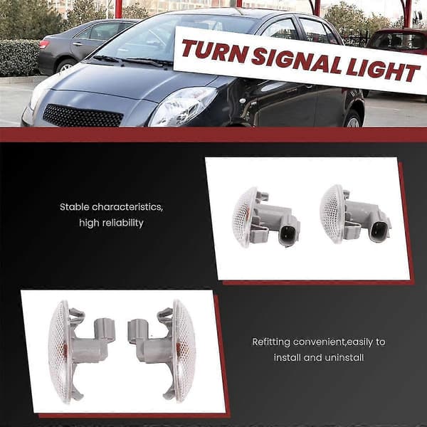 1 Par Bil Blinklys Sidelamper for Lys for //Yaris/ 2006-2013