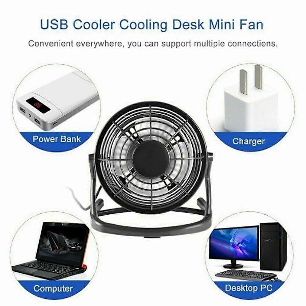 Mini Ventilator - Sorte husholdningsprodukter