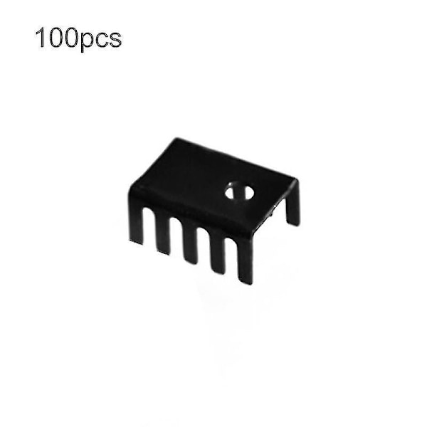 100 st 19 X 15 X 10mm Kylfläns i Aluminiumlegering för TO-220 Transistor Q