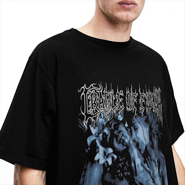 Cradle Of Filth Extreme Metal Band T-paidat The Principle Of Evil Made Flesh Asusteet T-paita Crew Neck T-paidat Puuvilla White 6XL