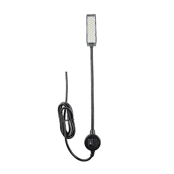 1 stk. Symaskine LED-lys med magnetisk montering, energibesparende lampe med EU-stik (sort)