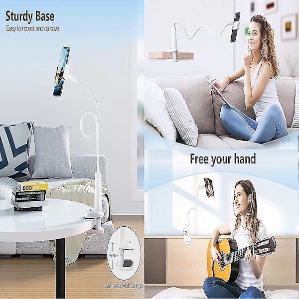Gooseneck Mobiltelefonhållare, Mobiltelefonhållare För Säng, Universalstativ Gåva Y
