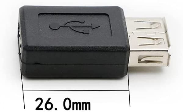 SBSGV USB 2.0 A Hun til USB B Mini 5 Pin Hun Adapter Konverter, Understøtter 2.0 dataoverførsel