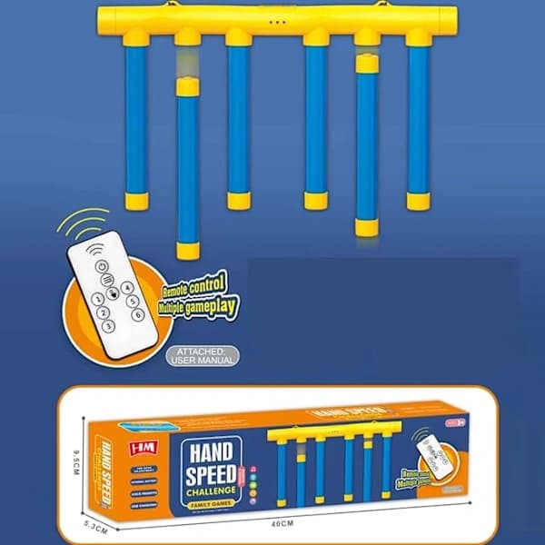 【Reaction Training】Improved Drop Stick Game | Train Hand-Eye Coordination | Reaction Game for Kids and Adults | Portable Remote Control Model