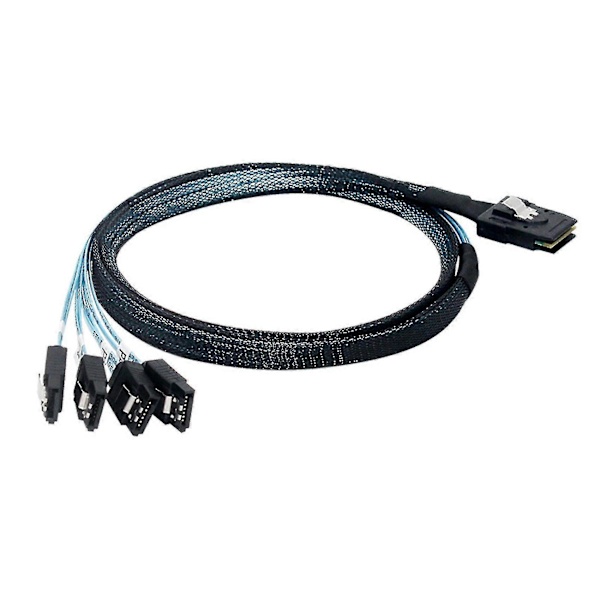 Mini Sas 8087 til 4 Sata Sas 36p til Sata3.0 State Hard Disk Datakabel
