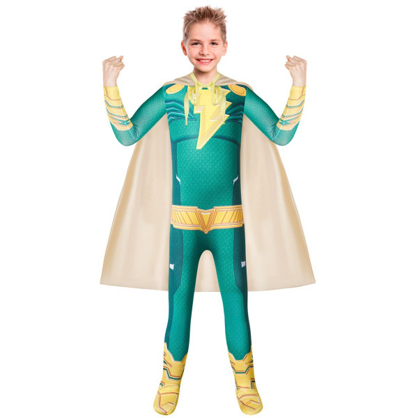 2023 Halloween cos vaatteet supersankari lasten cosplay yhdistetyt puvut green 160cm