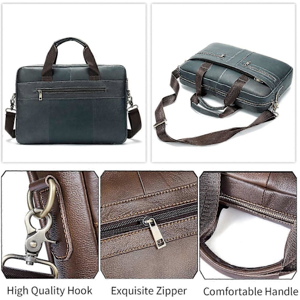 Portfölj Crossbody Väskor Läder Herr Axelväska För 12.9 Tum