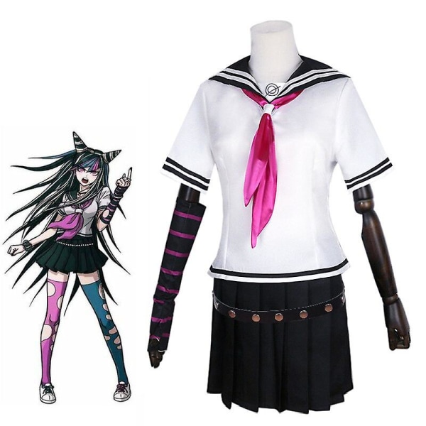 Super Danganronpa Ibuki Mioda Cosplay Puku Mekko Univormu Puku Halloween Carnival Puvut Mioda Ibuki Cosplay Set Xs-3xl XS