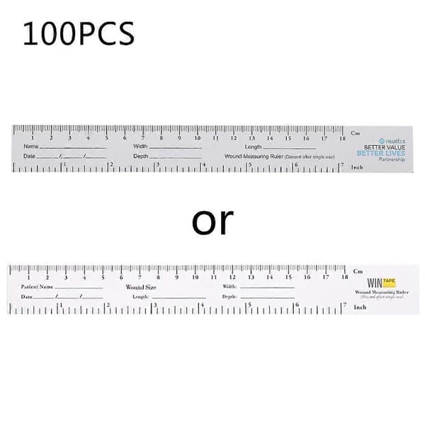Pappersmåttband Sår Mätningslinjaler Utbildning Används Mätning 100-pack