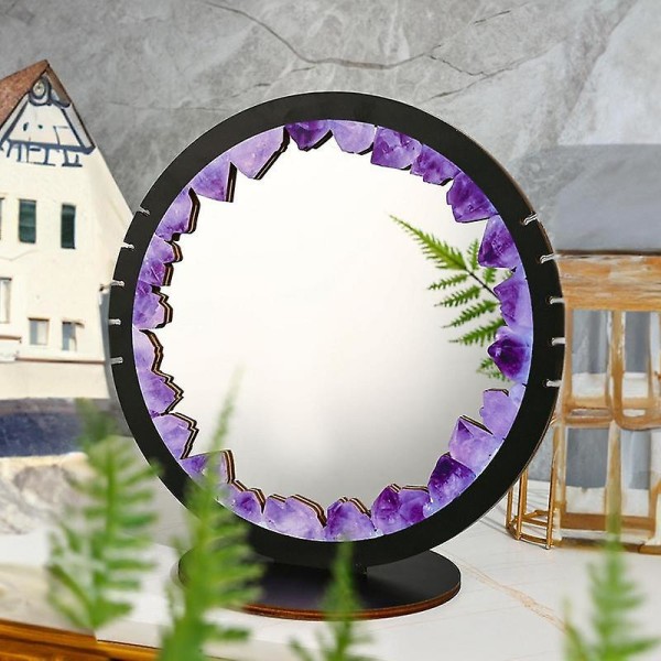 Koristeellinen puinen peili Maalaismainen pyöreä puurunkoinen peili  Seinäkoristeet Irrotettavat maalaistalon peilit Pöytäkoristeet  makuuhuoneeseen 0c42 | Fyndiq