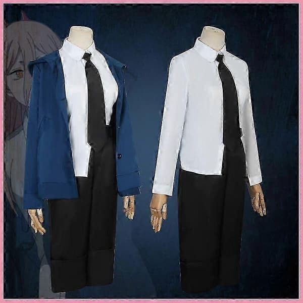 Chainsaw Man Power Cosplay Kostume Fest Udklædning til Kvinder Without wig 2XL