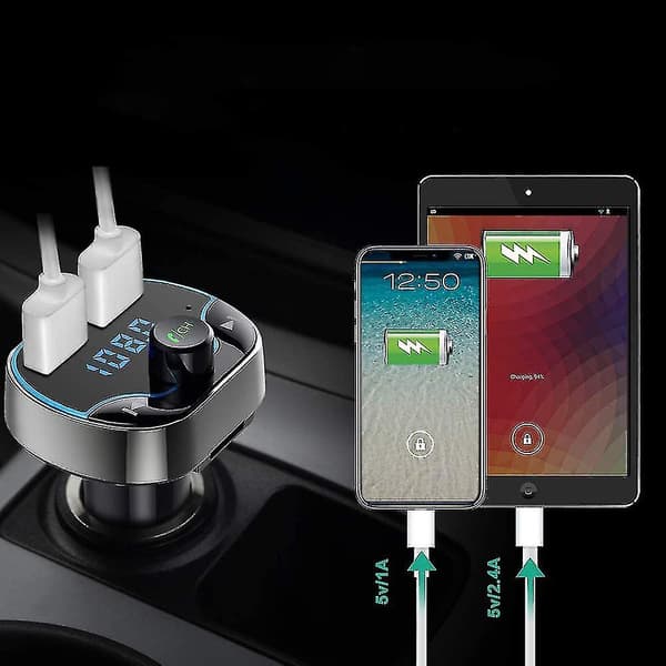 FM-lähetin kahdella USB-latausportilla