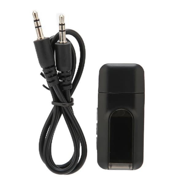 2 i 1 Bluetooth-adapter USB Trådlös Bluetooth-sändare Mottagare med LED-display för Bil Hem Ljudsystem