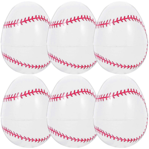 12 kpl Painetut Muovimunat Pääsiäismuna Baseball Pääsiäiskori Täyte Juhlat Avattavat Pääsiäismunat