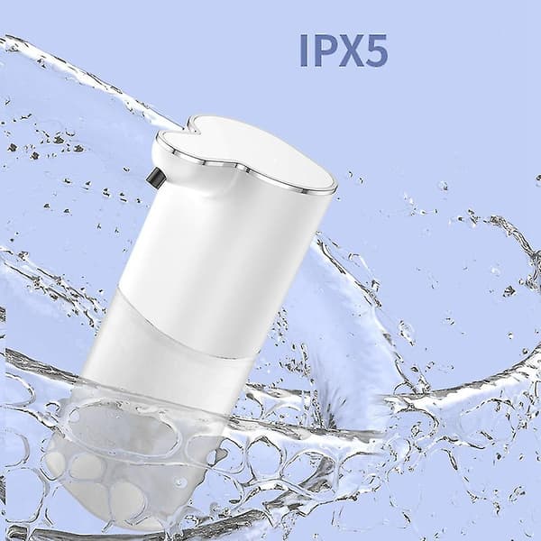 Sæbedispenser, 400 ml genopladelig automatisk sæbedispenser med 4 justerbare niveauer, sæbedispenser