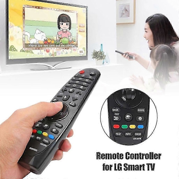 Universal Erstatningsfjernkontroll for Smart TV med USB-mottaker Kompatibel -for LG- Magic Remote AN-MR600 AN-MR650 42LF652v