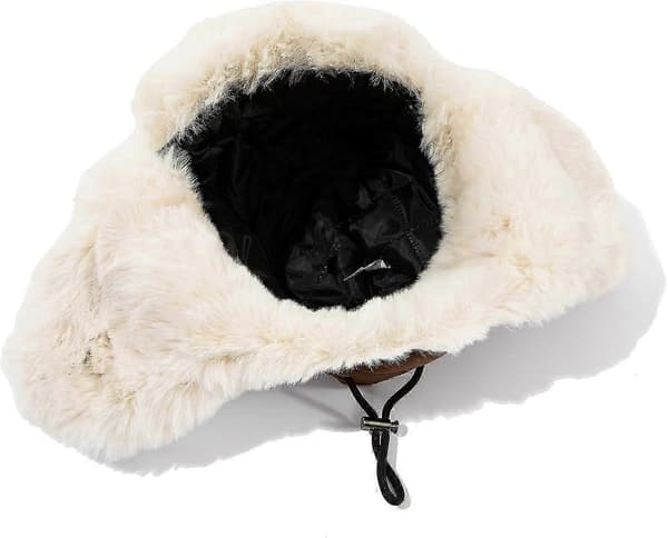 Faux Fur Hat Dame Vinterhatte med Øreklapper Russisk Hat til Mænd Kosak