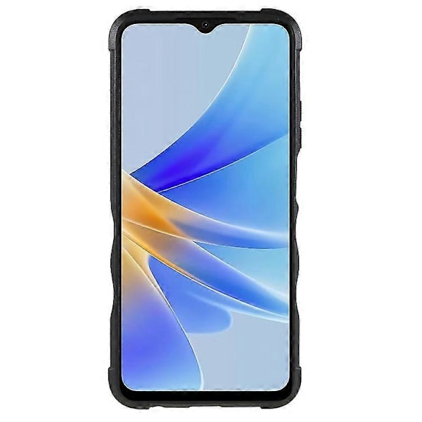 Kompatibelt Skal för Oppo A17 4G Anti-drop, PC + TPU Skyddsskal med Ringstativ Black