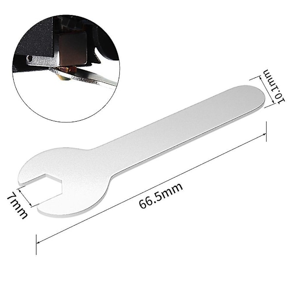 3D Printer Tilbehør DIY Kit Til V6 Messingdyse 0,4mm+Silikone Etui+Skruenøgle Til 1,75mm 3D Printer Dele