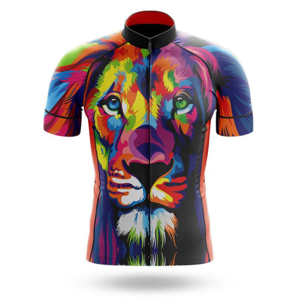 Lion design Cykelshorts Skjorta Kostym andas Jersey Herrcykelkläder Mtb Set Sportswear Road Complete 2023 Team Uniform Photo Color-6 Asian Size -XL