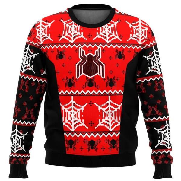 Uusi Syksy/Talvi Uusi muoti Street Sports Topit Joulupaita Deadpool Jolly Red Guy Hot Sale O-kaula-neulepusero Joulupukki style 10 XL