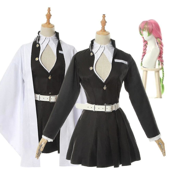 Nopea toimitus Anime Demon Slayer Kimetsu No Yaiba Kimono Kanroji Mitsuri -asu aikuisille lapsille Only costume 120