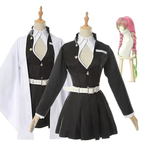 Nopea toimitus Anime Demon Slayer Kimetsu No Yaiba Kimono Kanroji Mitsuri -asu aikuisille lapsille Only costume S
