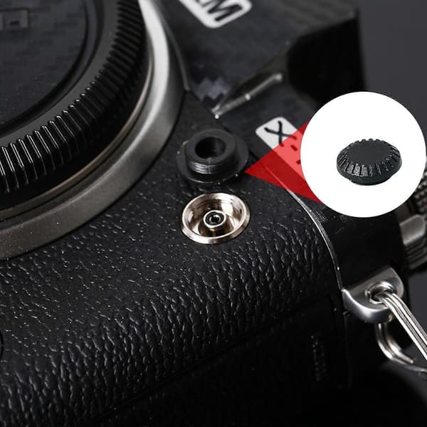 Fjärrblixt PC Sync-skydd Batterigreppskontaktlock X-T2 R3LKF65 F XT2 E9H7 black 1set