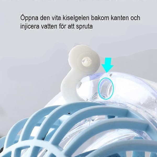 Desktop clip-on højeffekt USB-ventilator med lys 02