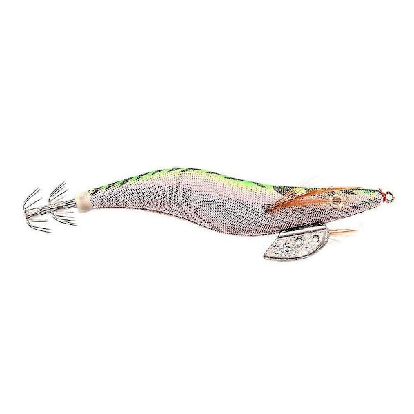 10 st 13,5 cm 21,5 g Fiskedrag Set Bläckfiskjiggar 3,5 Krok Träkräfta Konstgjorda Beten Träkräfta