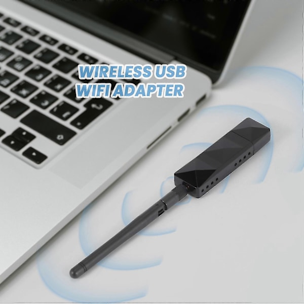 AR9271 802.11N 150Mbps Trådløs USB WiFi Adapter + 6DBi WiFi Antenne Nettverksadapter for Windows 7/8/10/