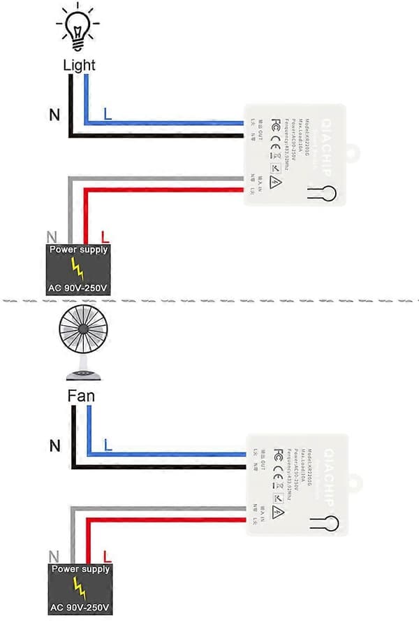 Universell Trådlös Smart Switch Ljus RF 433Mhz Väggpanel Switch Fjärrkontroll
